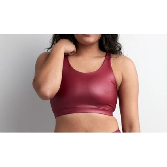 Savvi Code Bra Top Cranberry Large - Picture 1 of 4
